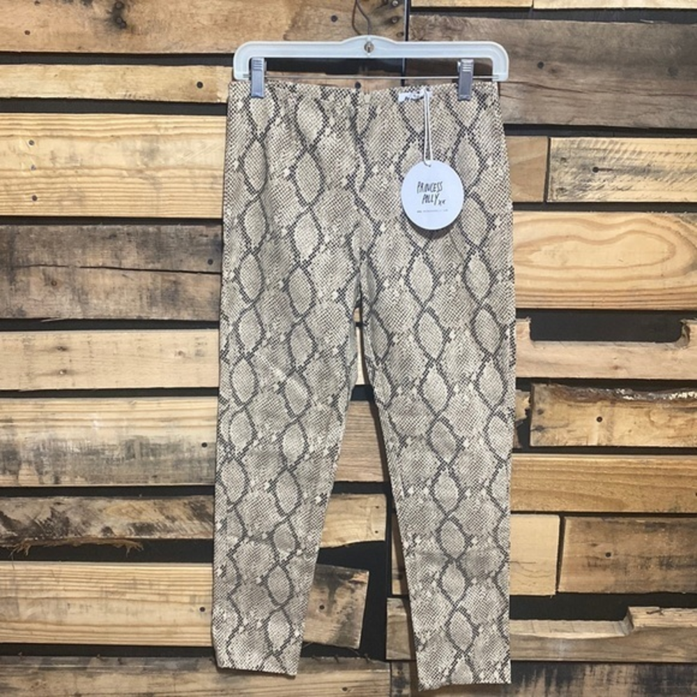 NWT Princess Polly Keisha Snakeskin Pants‎ Size 4